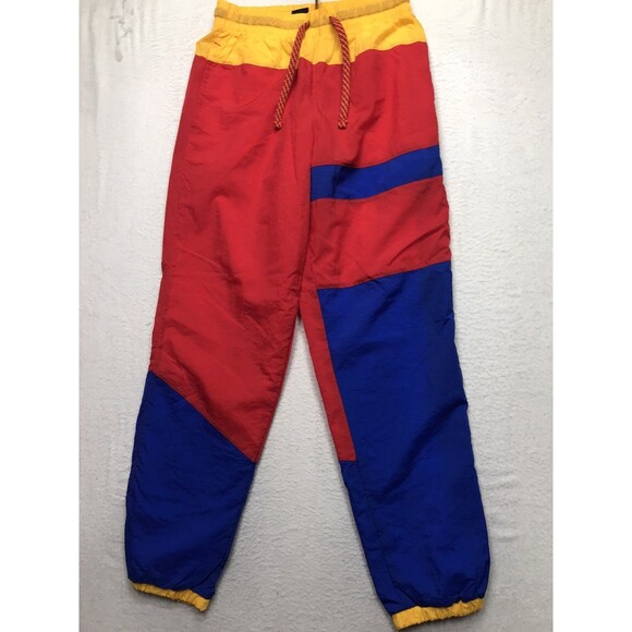 Nike Other - Vintage NIKE Flight Warm Up Jogger Men S Color Block Nylon Drawstring Elastic